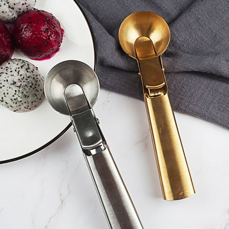 

XM Culture Snowball Scoop Portable Lightweight Anti-rust Stainless Steel Ice cream Scoop for Home