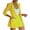 Yellow, variant on under $5 JINMGG Two Piece Outfits Women, 2026 Fashion Fall Womens Ladies Solid Turn Down Collar Jacket Long Sleeve Coat Outerwear Blazer Yellow L