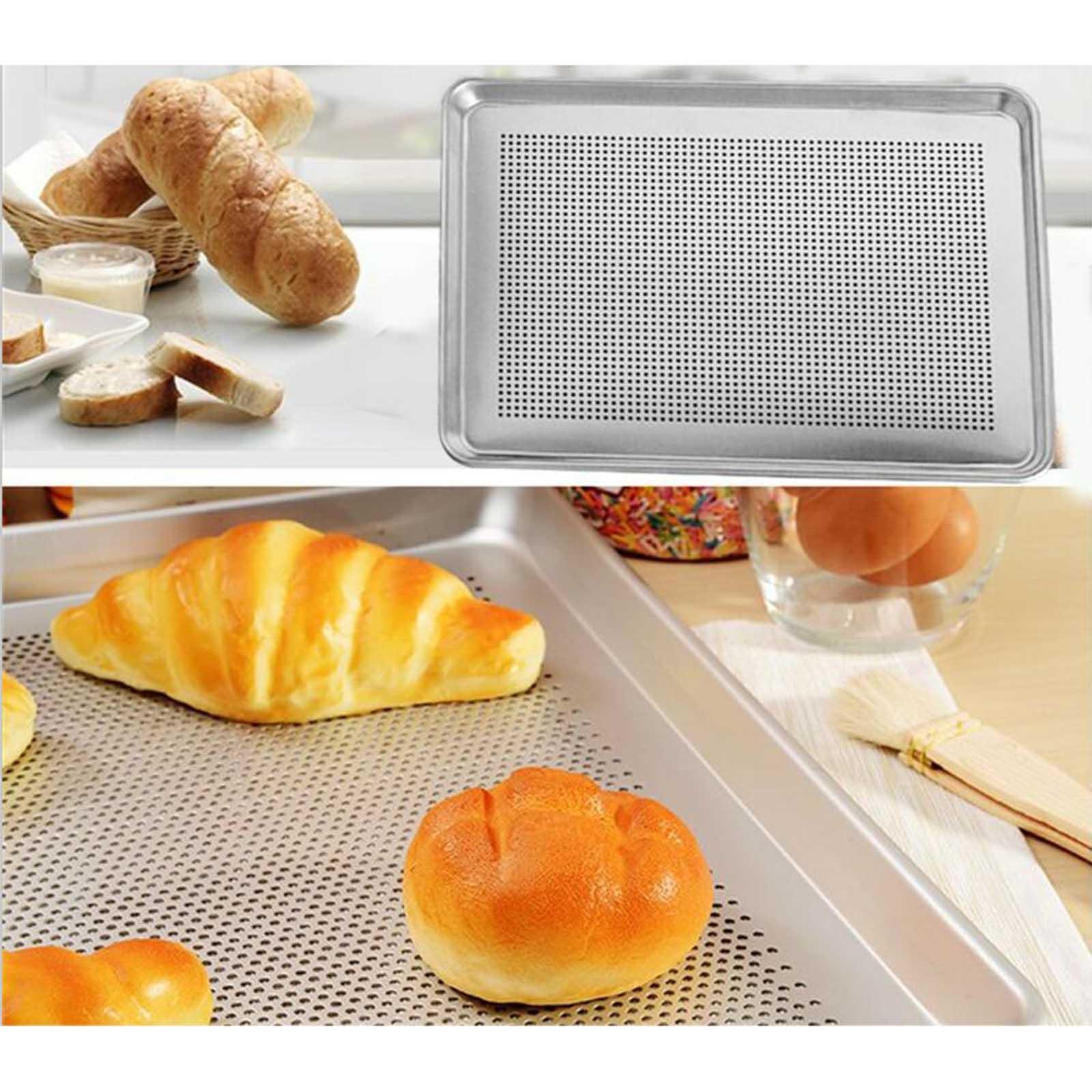 hejhncii Perforated Baking Sheet Pan Perforated Cake Pan Commercial Bakery Equipment Cake Pans Aluminum Alloy Material for Baking