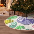 thumbnail image 5 of Fotbe Cute Chameleons Pattern Christmas Tree Skirt, Tree Skirts Plush Christmas Decorations, Christmas Tree Skirts Xmas Decorations Holiday Party Decor-36", 5 of 6