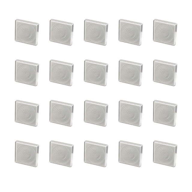 Matsuzay 20 unids/set plástico cuadrado doble protección monedero contenedor cajas de colección vitrina gran capacidad buena fijación Almacenamiento y organización del hogar