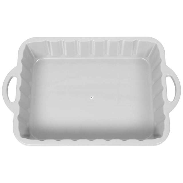 Minkissy 1Pcs Grey Thickened Plastic Oil Drain Pan for Car Automotive Maintenance Tasks