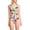 Egret/Poppy Floral, variant on Women's Tugless X-Back One Piece Swimsuit
