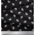 thumbnail image 2 of Soimoi Poly Georgette Fabric Dot & Waterlily Floral Print Fabric by the Yard 42 Inch Wide, 2 of 3