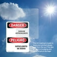 thumbnail image 6 of (2 Pack) Sodium Hypochlorite-Hipoclorito De Sodio OSHA Danger Sign, 6 of 7