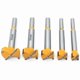 thumbnail image 5 of 5pcs Sharpened Wood Drill Bits, 15mm, 20mm, 25mm, 30mm, 35mm Installing Spherical Wood Doors, Drawers, Drill Bits for Making Clean Flat Bottom Holes i, 5 of 5