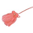 thumbnail image 5 of IBA Indianbeautifulart Decorative Pom Pom Keyrings Dark Peach Orange Salwar Kameez Accessories For Women, 5 of 8