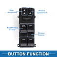 thumbnail image 3 of Interruptor de ventana eléctrica del lado izquierdo delantero Unique Bargains para Honda CR-V 2014-2016 No.35750T0AA11, 3 of 7