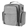 thumbnail image 1 of Organizador de esmaltes de uñas, bolsa de almacenamiento de esmaltes de gel de 3 niveles, contenedor portátil de poliéster, bolsa de transporte para Gris, 1 of 10