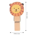 thumbnail image 2 of EeaseCA 100PCS Forest Animals Wood Craft Clips with Twine Photo Clips Clothespin for Hanging Picture, 2 of 8