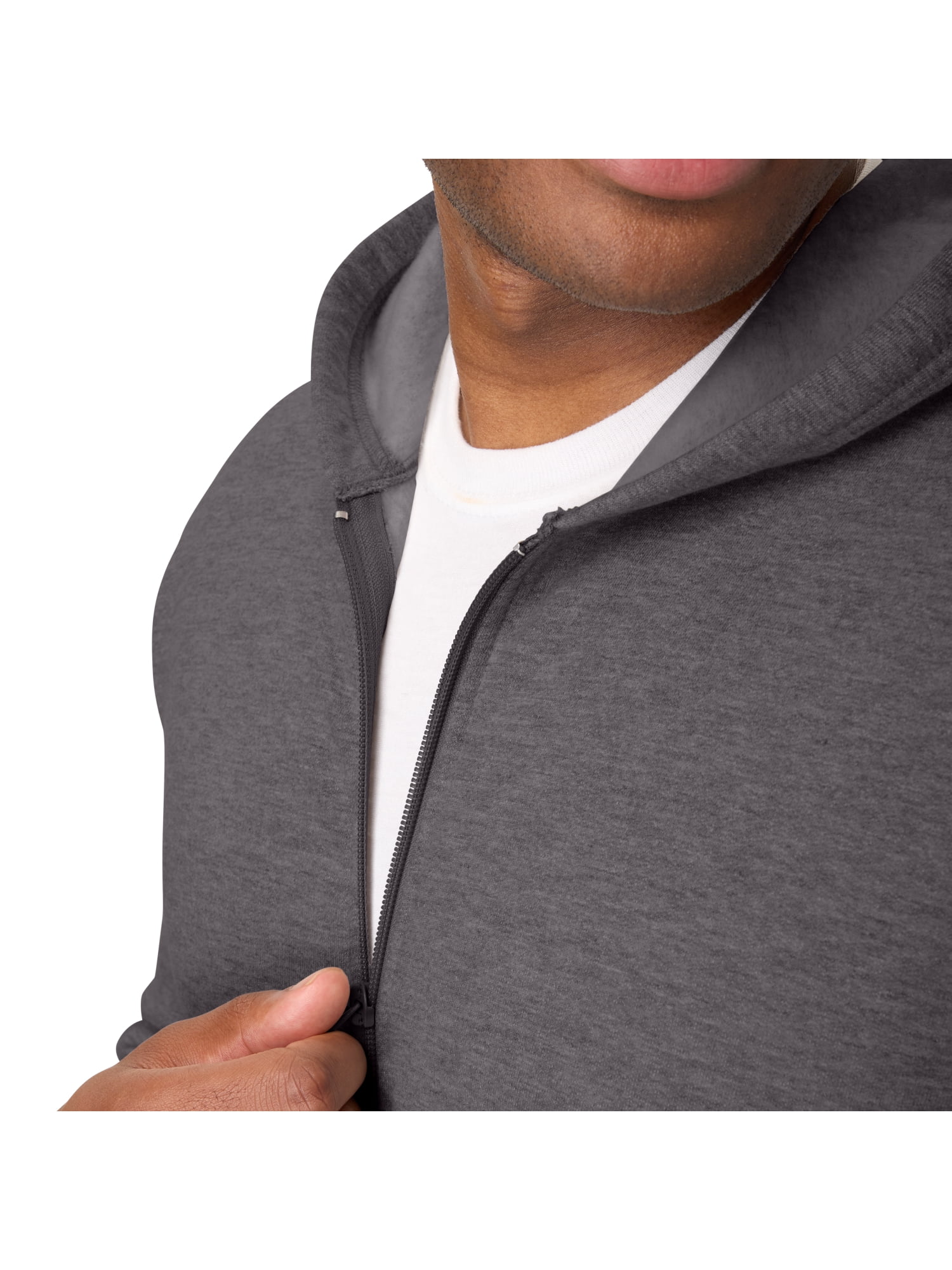 Hanes Men's & Big Men's Essentials Fleece Full-Zip Hoodie Sweatshirt, Sizes S-5XL