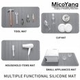 thumbnail image 4 of Alfombrilla de silicona para secar platos MicoYang, gris, 4 x L, 81 cm x 46 cm, 4 of 9