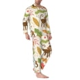 thumbnail image 3 of Bingfone Men'S Pajama Set 2 Piece Loungewear Pjs, Long Sleeve With Pajama Pants-Monkeys In The Jungle, 3 of 9
