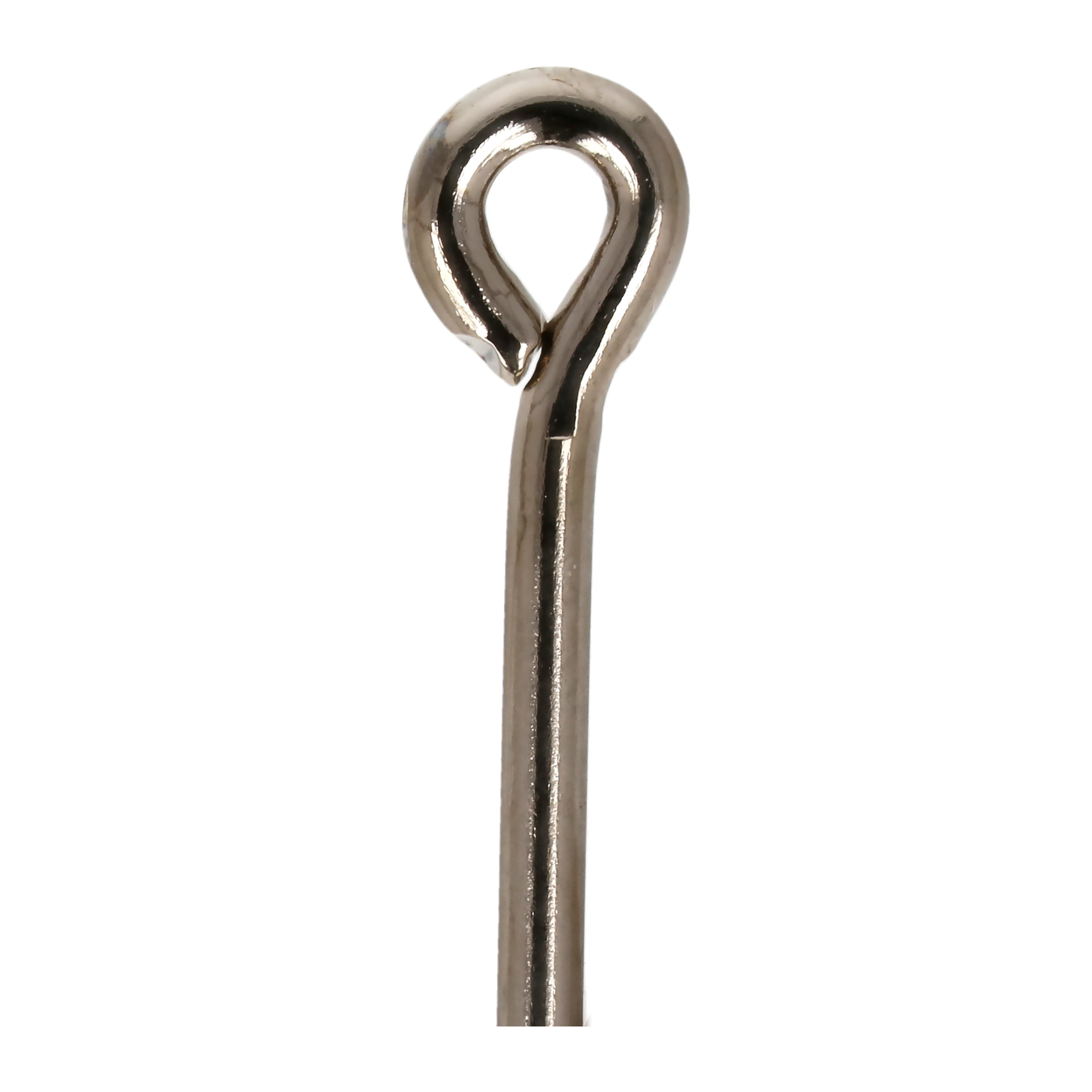 Eagle Claw Ringed Eye Offset Plain Shank, Nickel, Size 4/0, 40 Pack