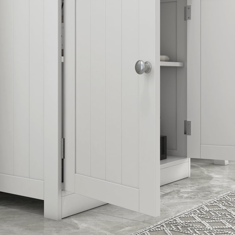 Alvantor Under Sink Bathroom Storage Cabinet with 2 Doors & Adjustable Shelf 23.5"x11.8"x23.5" White