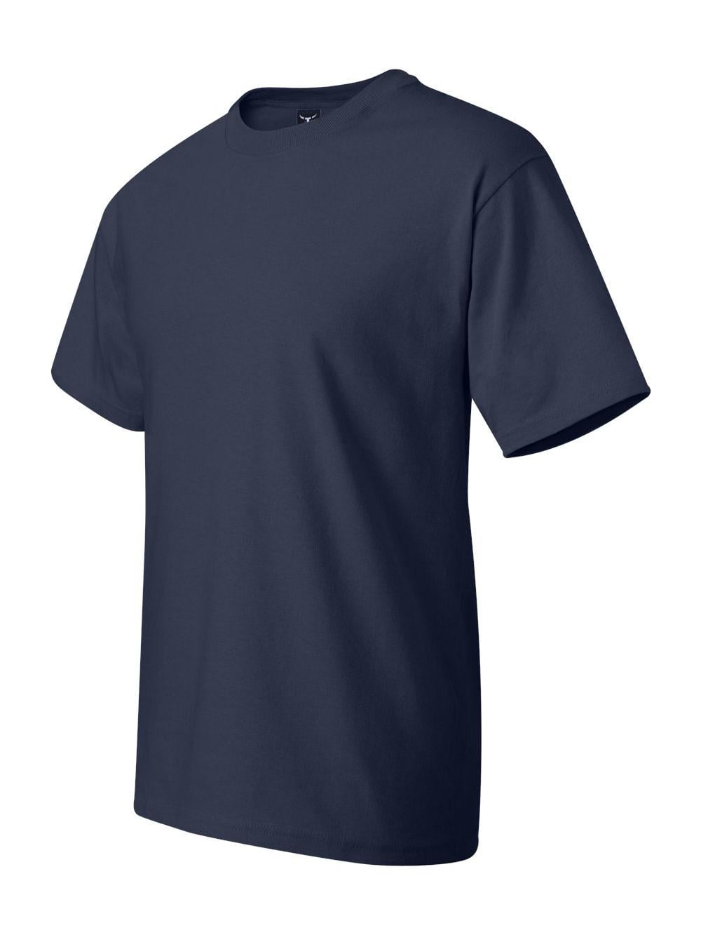 Hanes - Beefy-T Tall T-Shirt - 518T - Navy - Size: 4XLT - Walmart.com