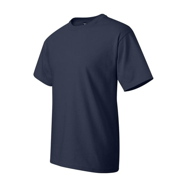 Hanes - Beefy-T Tall T-Shirt - 518T - Navy - Size: 3XLT - Walmart.com