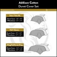 thumbnail image 5 of Superior 3 Piece Cotton Duvet Cover Set, Full/ Queen, White, 5 of 5