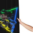 thumbnail image 3 of Cortina de ducha My Hero Academia con diseño de dibujos animados, con 12 ganchos, impermeable, lavable, de poliéster, para decoración del baño, 60 x 72 pulgadas, de hierro, 3 of 8