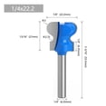 thumbnail image 2 of Bgsha 6mm 1/4\" Double Finger Router Bits for Wood Milling Cutter Industrial Grade Bit, 2 of 8