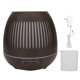 thumbnail image 1 of Humidificador de 400ML, difusor de Aroma luminoso hueco, Mini purificador de aire, grano de madera oscura, 110-240V, 1 of 8