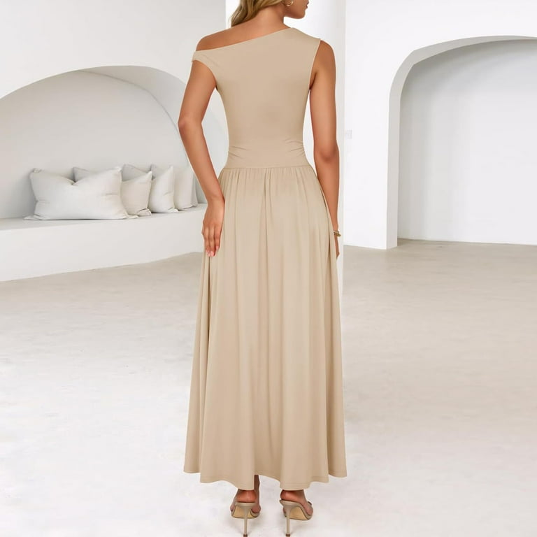 tan midi dress formal Button Front Midi Dress