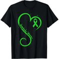 thumbnail image 1 of Playera para Mujer con Corazón de Guerrero y Lazo Verde Lima contra el Linfoma No Hodgkin - Talla Extra Grande a 4XL, 1 of 7