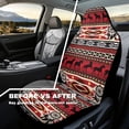thumbnail image 3 of Yuyamidu Red Car Seat Covers Full Set of 2 Pcs Southwest Aztec Horse Auto Front Seat Covers Waterproof Vehicle Interior Accessories, 3 of 7