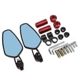 thumbnail image 2 of VOBOR Espejo retrovisor para Motocicleta, Espejo Trasero para ATV, Accesorios para automóvil, Giratorio de 360 ​​Grados, Universal para Soporte de 8MM/10MM(Rojo), 2 of 5