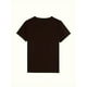 thumbnail image 3 of Women's Cute Bunny Graphic T-Shirt - Black with Leopard Print Rabbit Headband Detail, Casual Round NCamisetas de verano para mujer, manga corta, cuello redondo, casual, lindo, con gráficos, camisetas, 3 of 6