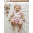 thumbnail image 5 of Toddler Girl Summer Outfits Cherry Print Crew Neck Short Sleeve Tops Elastic Waist Shorts 2Pcs Clothes Set, 5 of 9