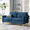 Blue, variant on Vesgantti 65" Grey Loveseat – Mid-Century Modern 2-Seater Sofa, Tool-Free Assembly, Compact & Comfy
