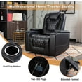 Bonzy Home Overstuffed Electric Home Theater Seating PU Leather