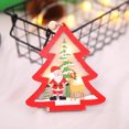 thumbnail image 2 of Navidad Wooded Mini Adorno Santa Claus Colgando Batería Powered Window Decoración de la pared Inicio Rústico Año Nuevo Arte Decoración Árbol Scienceny HA009996-04, 2 of 6