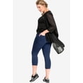 thumbnail image 2 of ellos Women's Plus Size Capri Jegging - 30, Light Stonewash, 2 of 4