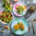 thumbnail image 2 of Spice by Tia Mowry Cinnamon Twist 12 Piece Decorated Assorted Color Melamine Dinnerware, 2 of 5