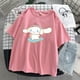 thumbnail image 4 of Japonés Harajuku gótico T-shirt perro Laurel impresión de dibujos animados de manga corta suelta mujeres verano T-shirt moda lindopangjing, 4 of 4