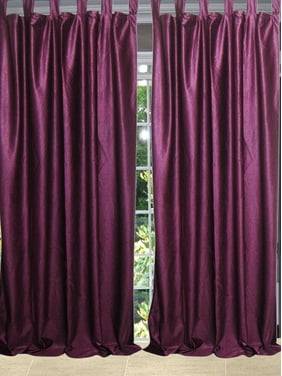 Mogul Bohemian Décor Purple Curtains Drape 2 Panels Window Treatment (96x48)