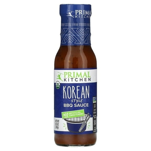 Primal Kitchen, Korean Style BBQ Sauce, 8.5 oz Pack of 4