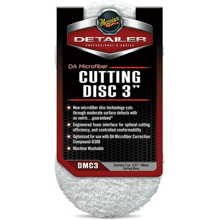 Meguiar's DMC3 Microfiber Cutting Pad 3, SCRATCH REMOVER: Cuts through moderate surface defects without creating further swirls By Visit the Meguiars Store