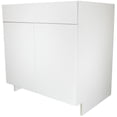 thumbnail image 1 of 33" Knockdown Sink Base Cabinet - with 2 Slab Doors, Glacier White, 1 of 2
