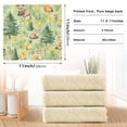 thumbnail image 6 of Yayeee 6 Pack Kitchen Dish Cloths Set for Washing Soft Drying Absorbent Microfiber Towels, Cartoon Forest Animals, 6 of 9