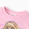 thumbnail image 5 of Barbie Girls Outfit Set Heart Graphic Sweatshirt Jogger Pants 2 Piece Kids Clothes 2T-6Y, 5 of 9