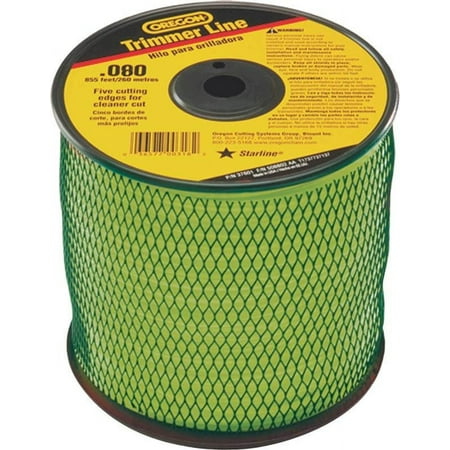 Oregon 37600 Trimmer Line, 0.08 in Dia, Co-Polymer