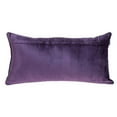 thumbnail image 2 of Purple Quilted Velvet Lumbar Throw Pillow, 2 of 5