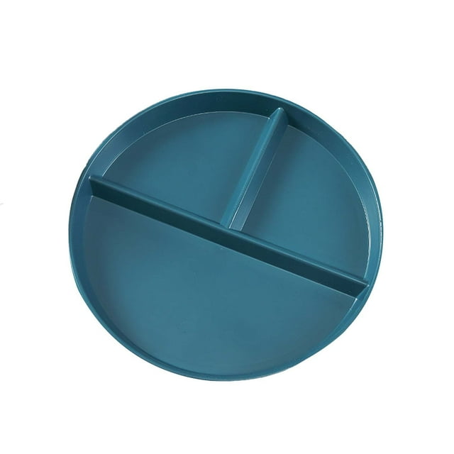 asddcavvf Three Grid Fat Reducing Meal Plate Wheat Straw Anti Fall Household Plate 3 Grid Plate Simple Special Plate Kid Plate