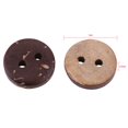 thumbnail image 5 of 400Pcs Natural Brown Coconut Shell 2 Holes Sewing Buttons Scrapbooking Decor Accessories 10mm, 5 of 6