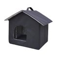 thumbnail image 4 of Casa para gatos salvajes al aire libre, refugio de invierno, cabaña plegable, tienda de campaña para cachorros, nido cálido, cama cueva para mascotas para perros 33 cm x 33 cm x 38 cm, 4 of 8