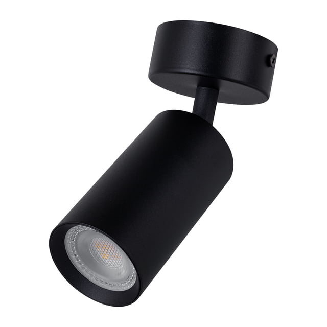 Estevez Proyector LED Ready para Techo ERA Ø55ר70×165 mm Negro GU10/MR16