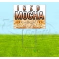 thumbnail image 1 of Iced Mocha (18"x24") Corrugated Plastic Yard Sign, Bandit, Lawn, Decorations, New, Advertising, USA, 1 of 3